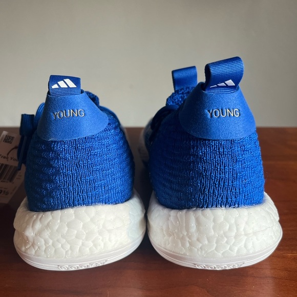 Adidas Trae Young 2 White/Blue Men’s Basketball Shoe (H03839) - Picture 6 of 7